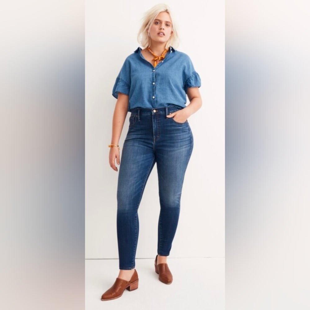 Madewell 10" High-Rise Skinny Blue Jeans Size 32P